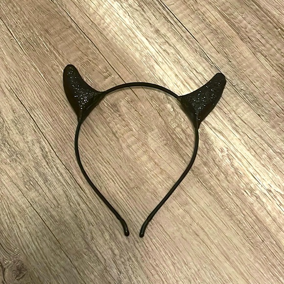NWOT Black Sparkle Ears Headband - Picture 1 of 1